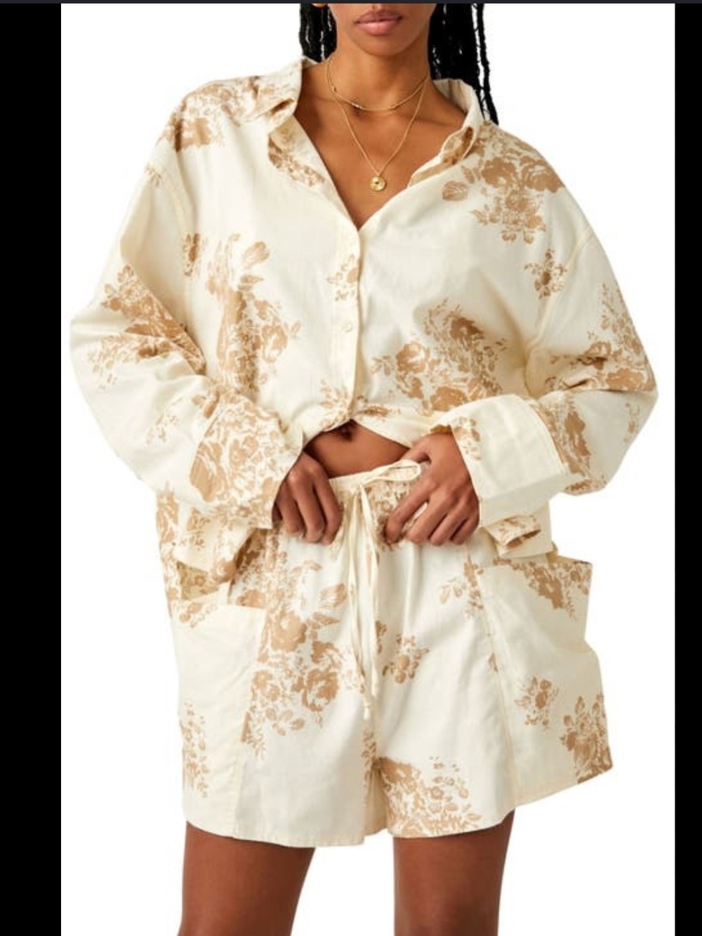 Free people early morning sleep set